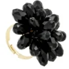 Outlet Bijou Brigitte Anello - Black Flower
