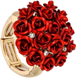 Best Bijou Brigitte Anello - Bunch of Roses Red