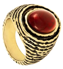 Hot Bijou Brigitte Anello - Burgundy Oval