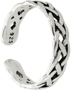 Outlet Bijou Brigitte Anello da piede - Braided Silver