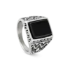 Clearance Bijou Brigitte Anello da uomo - Black Shine