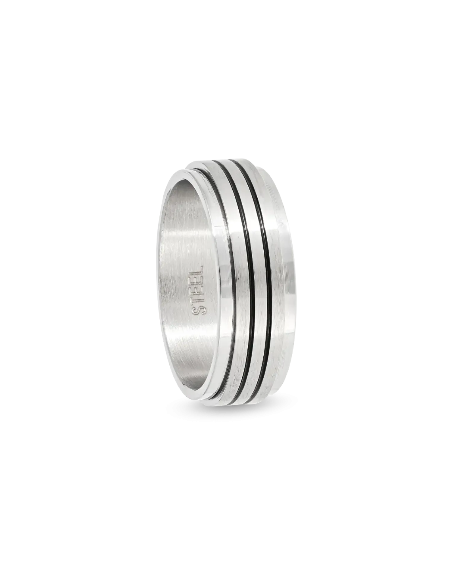 New Bijou Brigitte Anello da uomo - Black Stripes