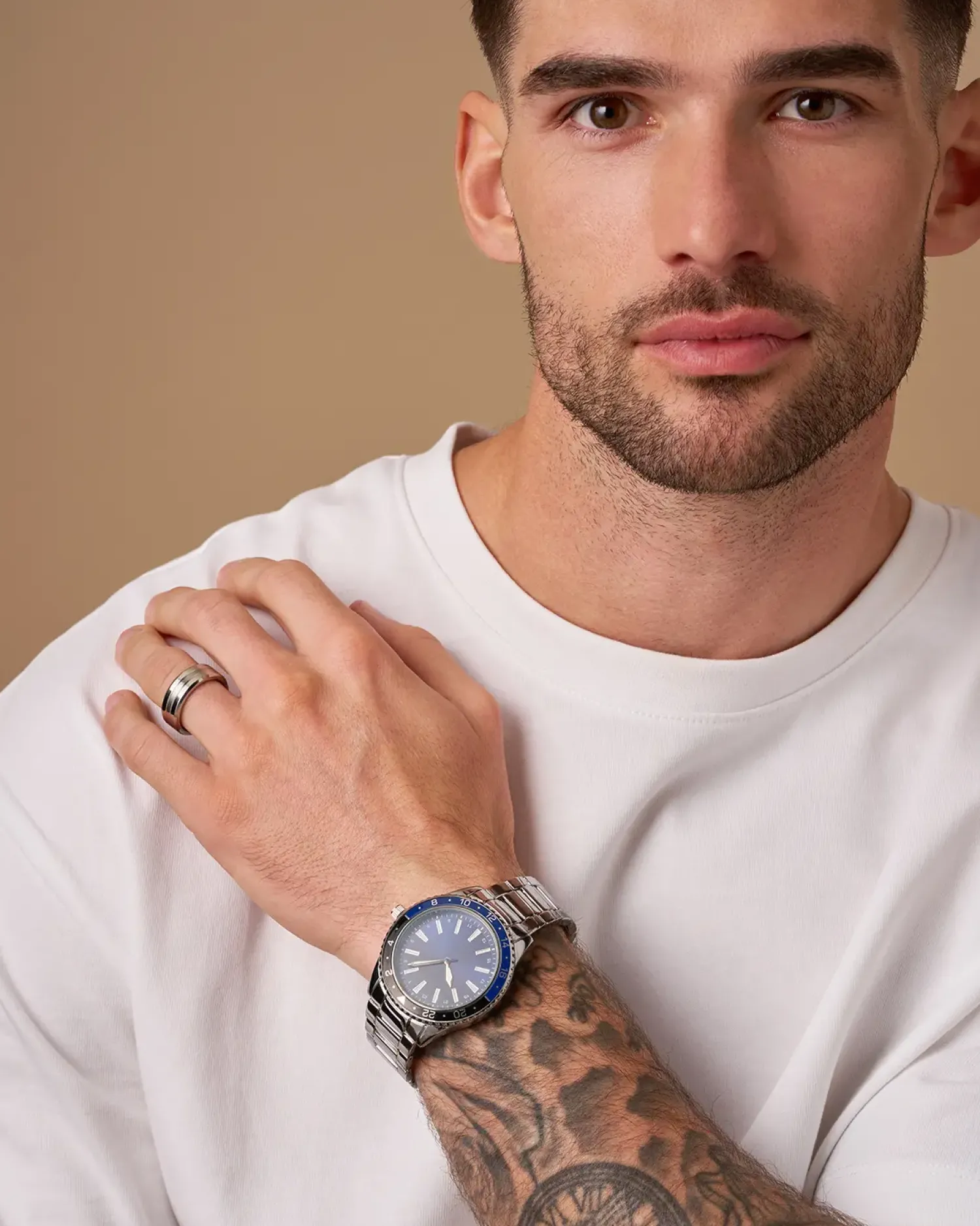 Online Bijou Brigitte Anello da uomo - Clean Silver