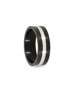 Outlet Bijou Brigitte Anello da uomo - Shiny Black