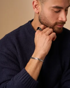 Online Bijou Brigitte Anello da uomo - Steel Enamel
