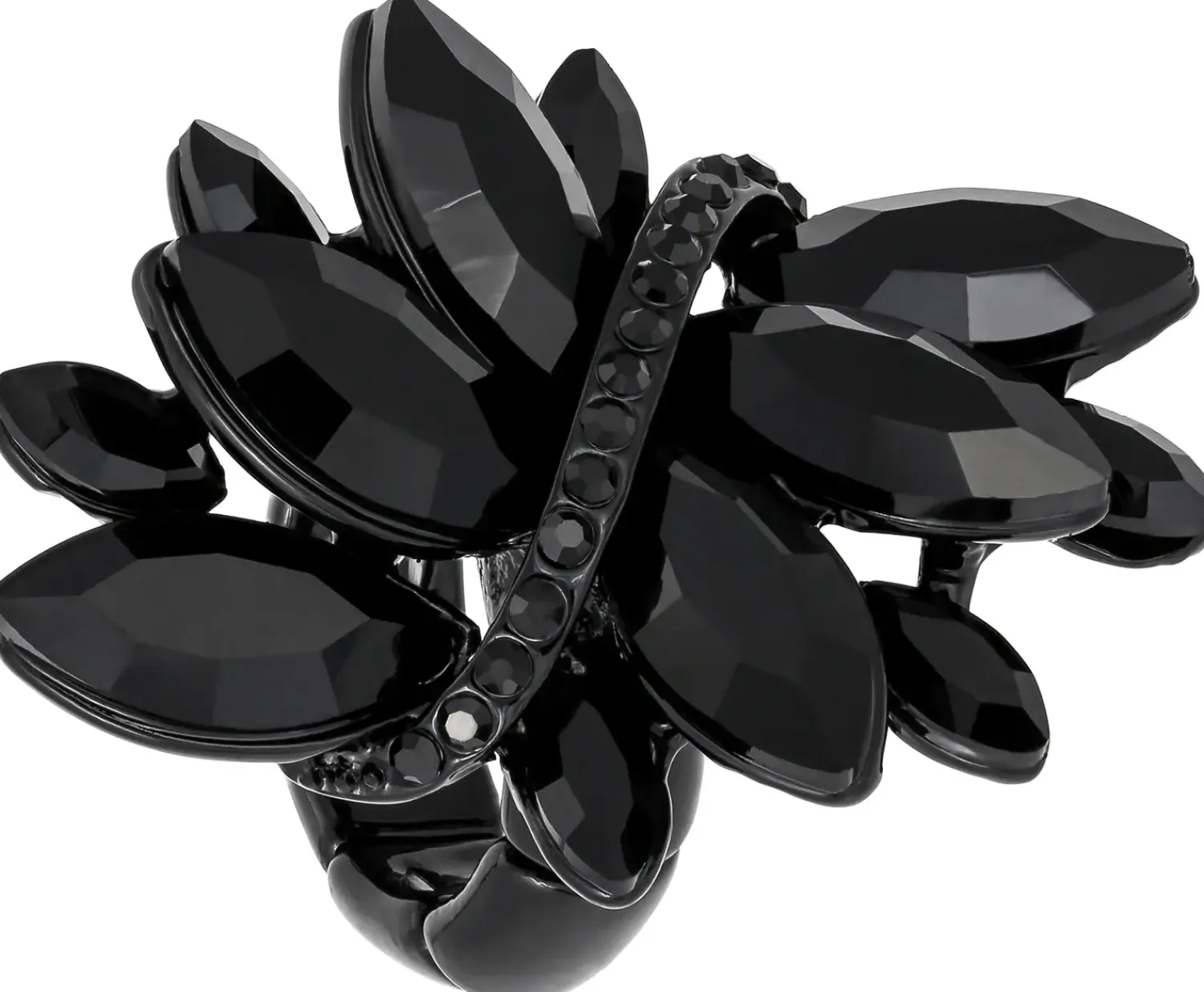 Discount Bijou Brigitte Anello - Floral Rhinestones
