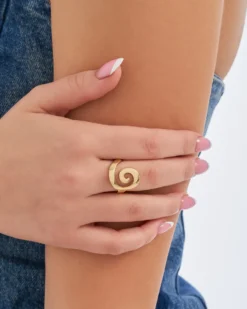 Sale Bijou Brigitte Anello - Golden Spiral