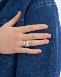 Sale Bijou Brigitte Anello - Silver Flow