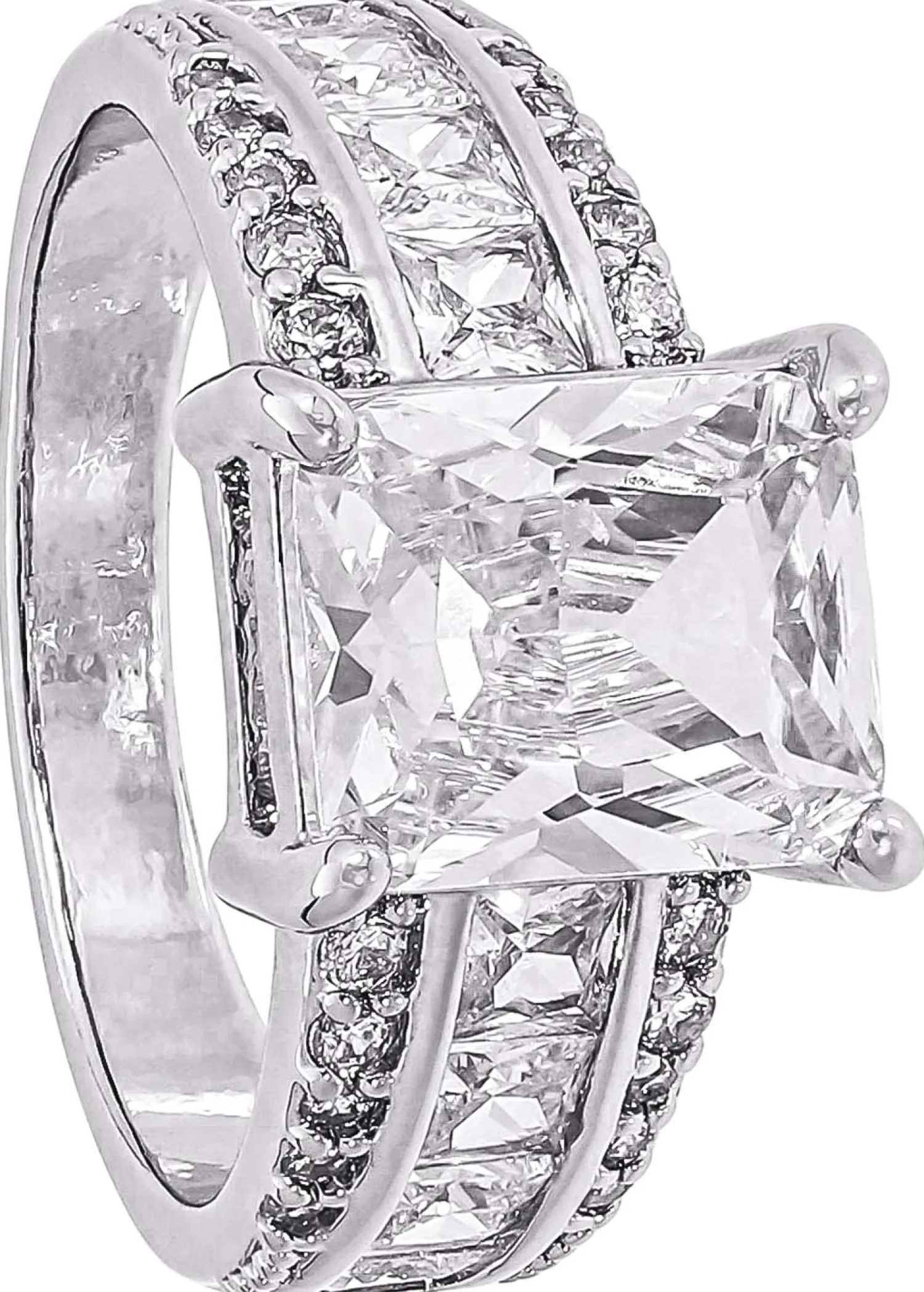 Sale Bijou Brigitte Anello - Silver Rectangle