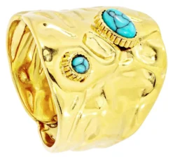 Sale Bijou Brigitte Anello - Steel Turquoise