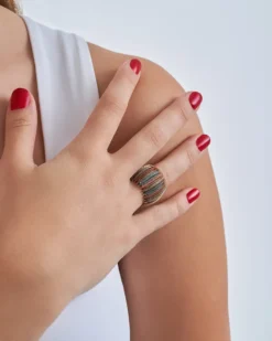 Online Bijou Brigitte Anello - Tricolour Stripes