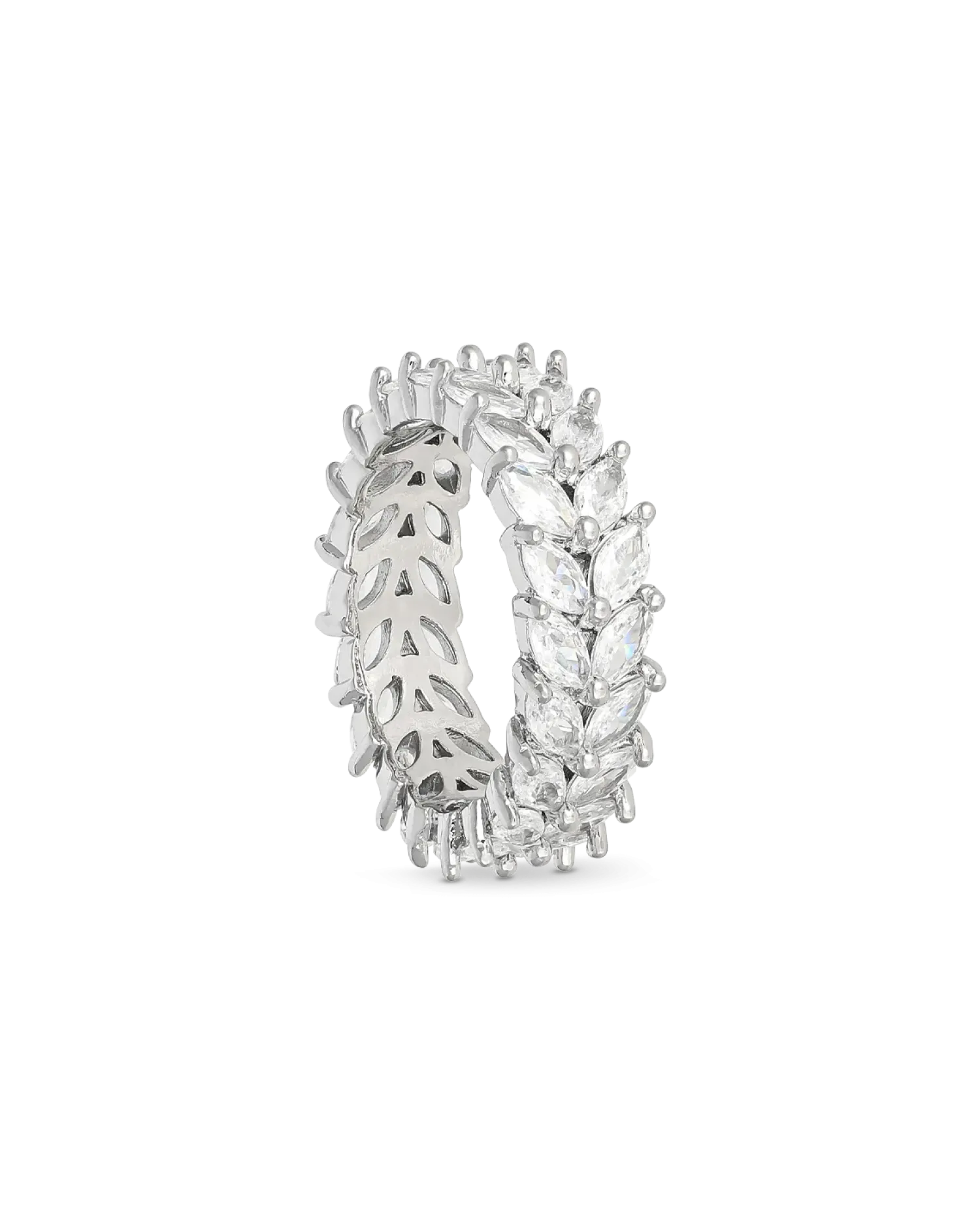 Sale Bijou Brigitte Anello - Zirkonia Leaves