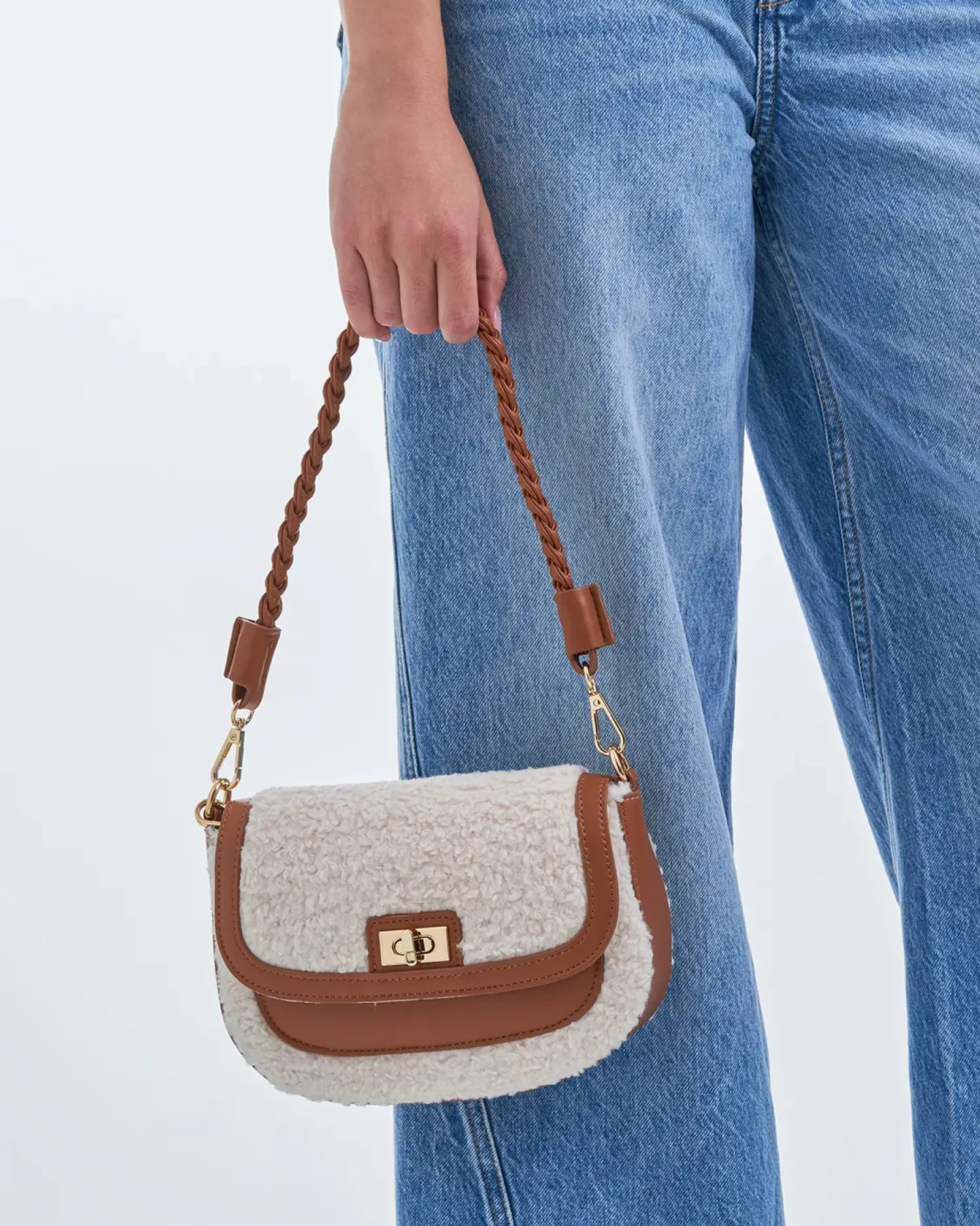 Clearance Bijou Brigitte Borsetta - Beige Teddy