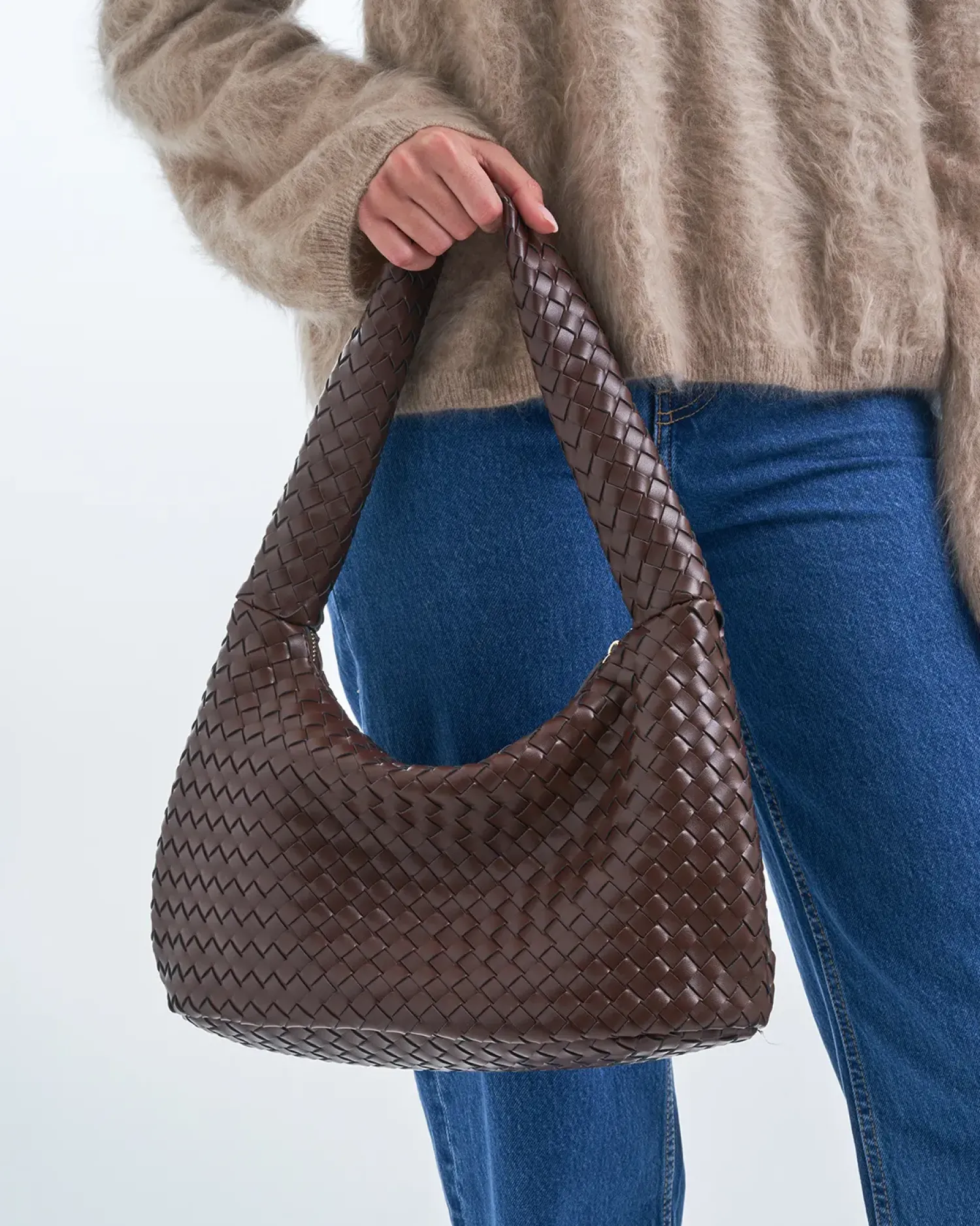 New Bijou Brigitte Borsetta - Braided Brown