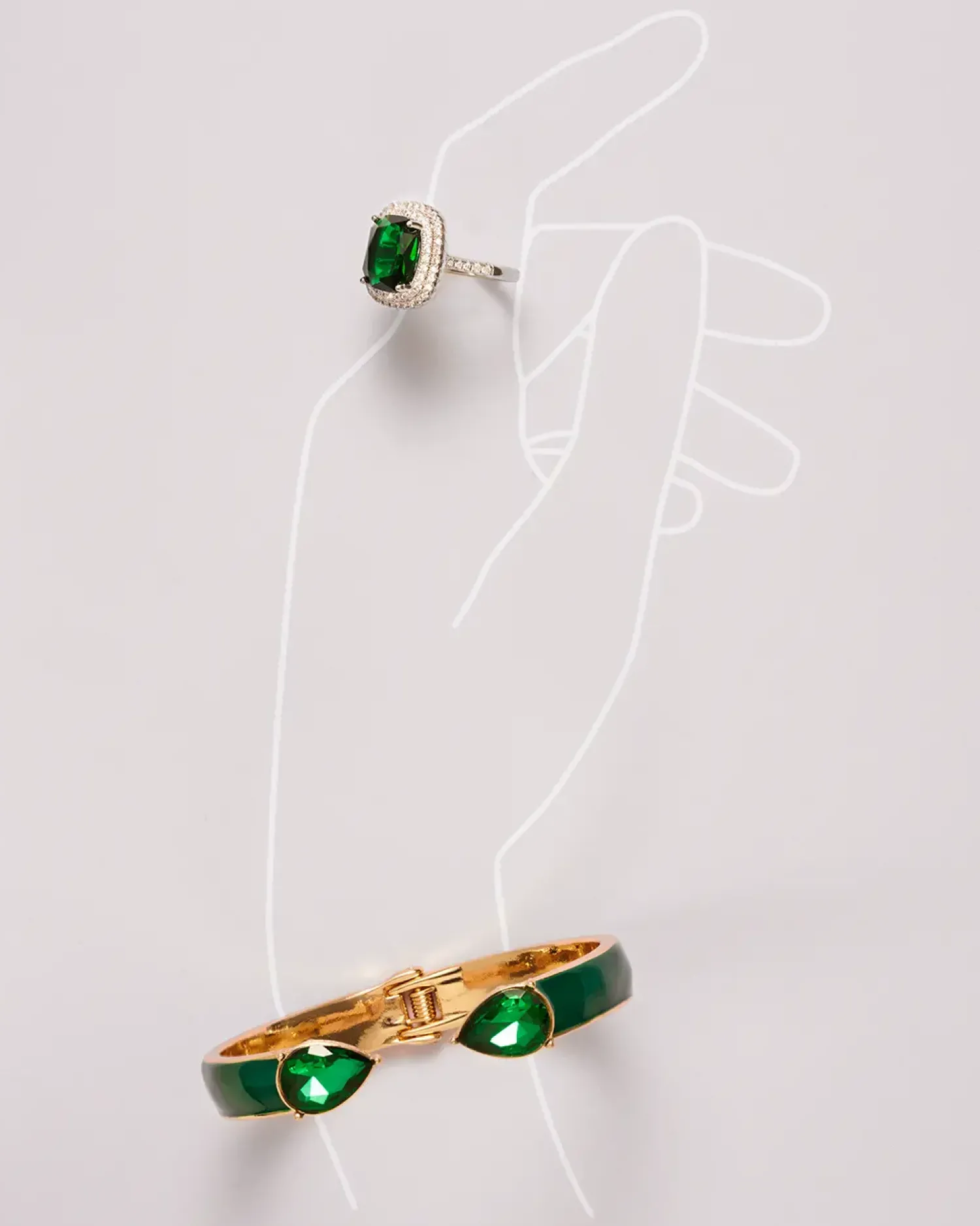 Best Bijou Brigitte Bracciale - Emerald Gleam