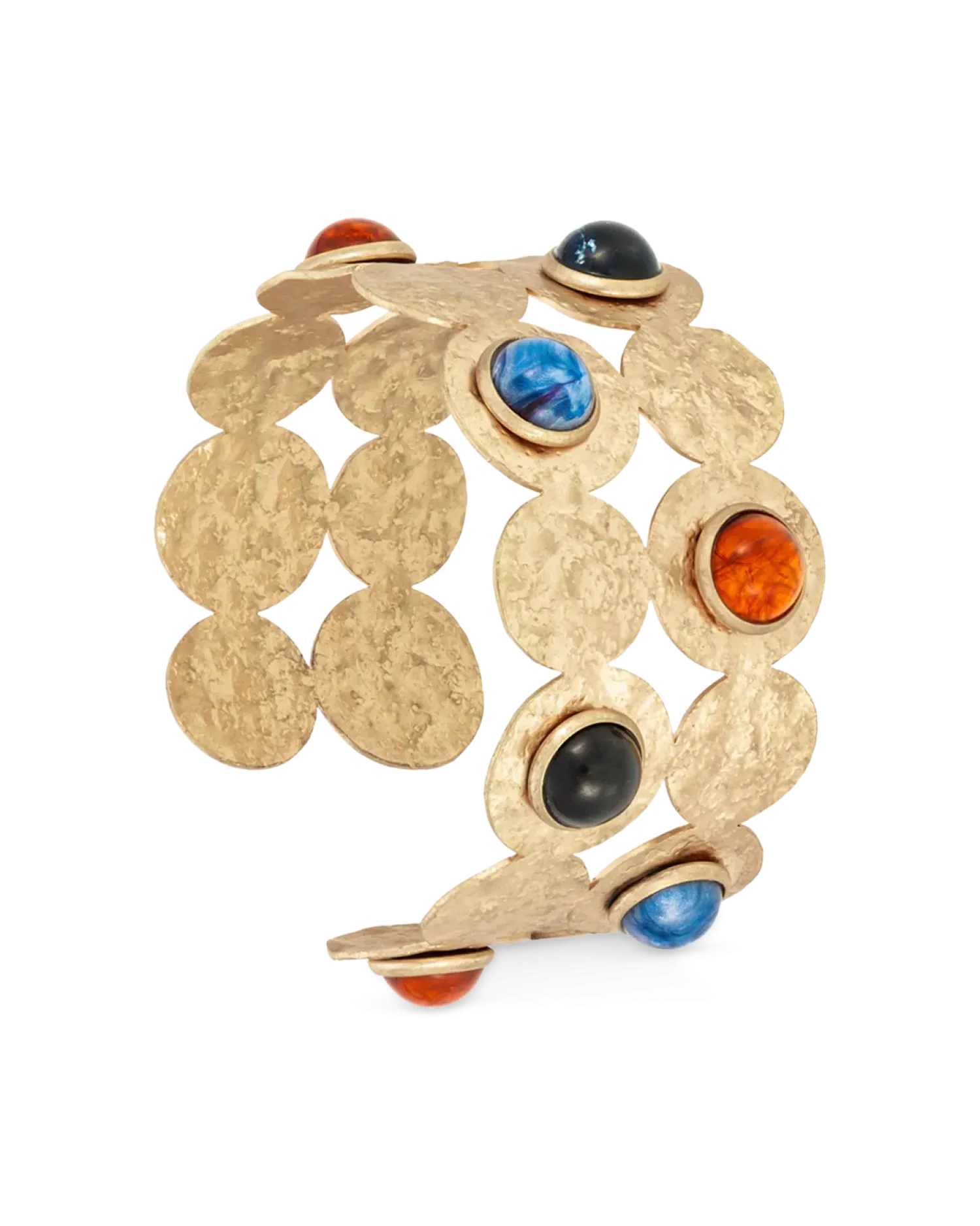 Hot Bijou Brigitte Bracciale - Hammered Circles