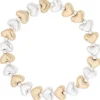 Sale Bijou Brigitte Braccialetto - Bicolor Hearts