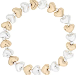 Sale Bijou Brigitte Braccialetto - Bicolor Hearts