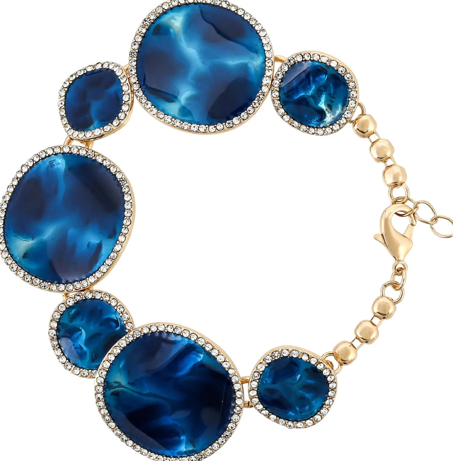 Hot Bijou Brigitte Braccialetto - Blue Enamel
