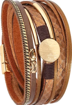 Outlet Bijou Brigitte Braccialetto - Brown Nature