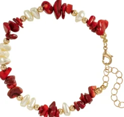 Hot Bijou Brigitte Braccialetto - Coral Red