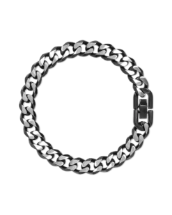 Clearance Bijou Brigitte Braccialetto da uomo - Shiny Black