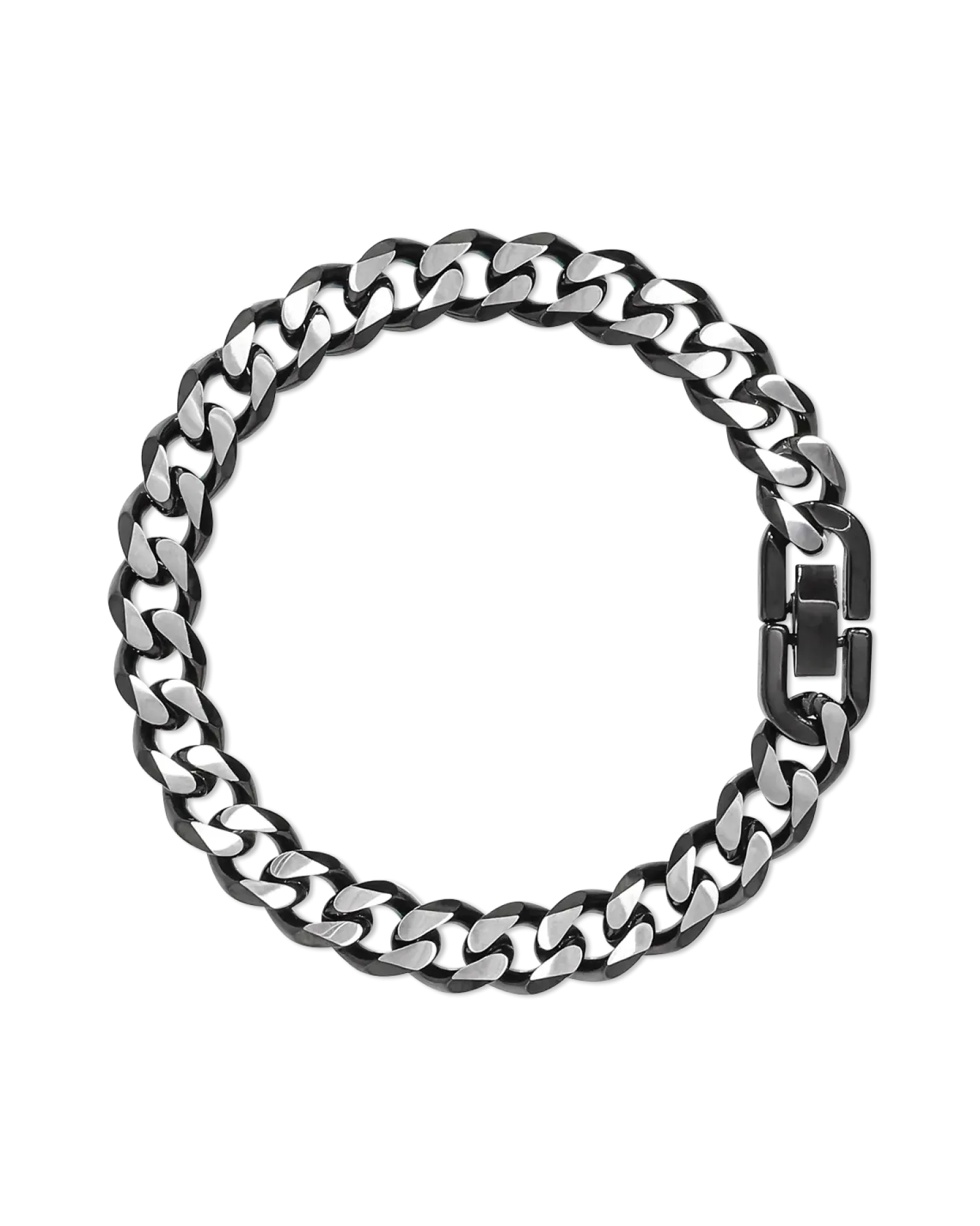Clearance Bijou Brigitte Braccialetto da uomo - Shiny Black