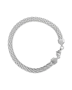 Clearance Bijou Brigitte Braccialetto da uomo - Silver Mesh