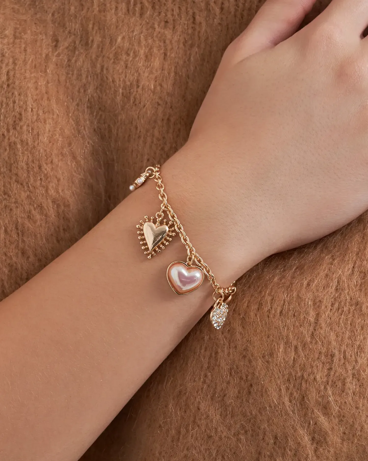Best Bijou Brigitte Braccialetto - Golden Hearts
