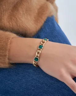 New Bijou Brigitte Braccialetto - Green Elegance