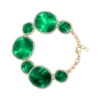 Clearance Bijou Brigitte Braccialetto - Green Enamel