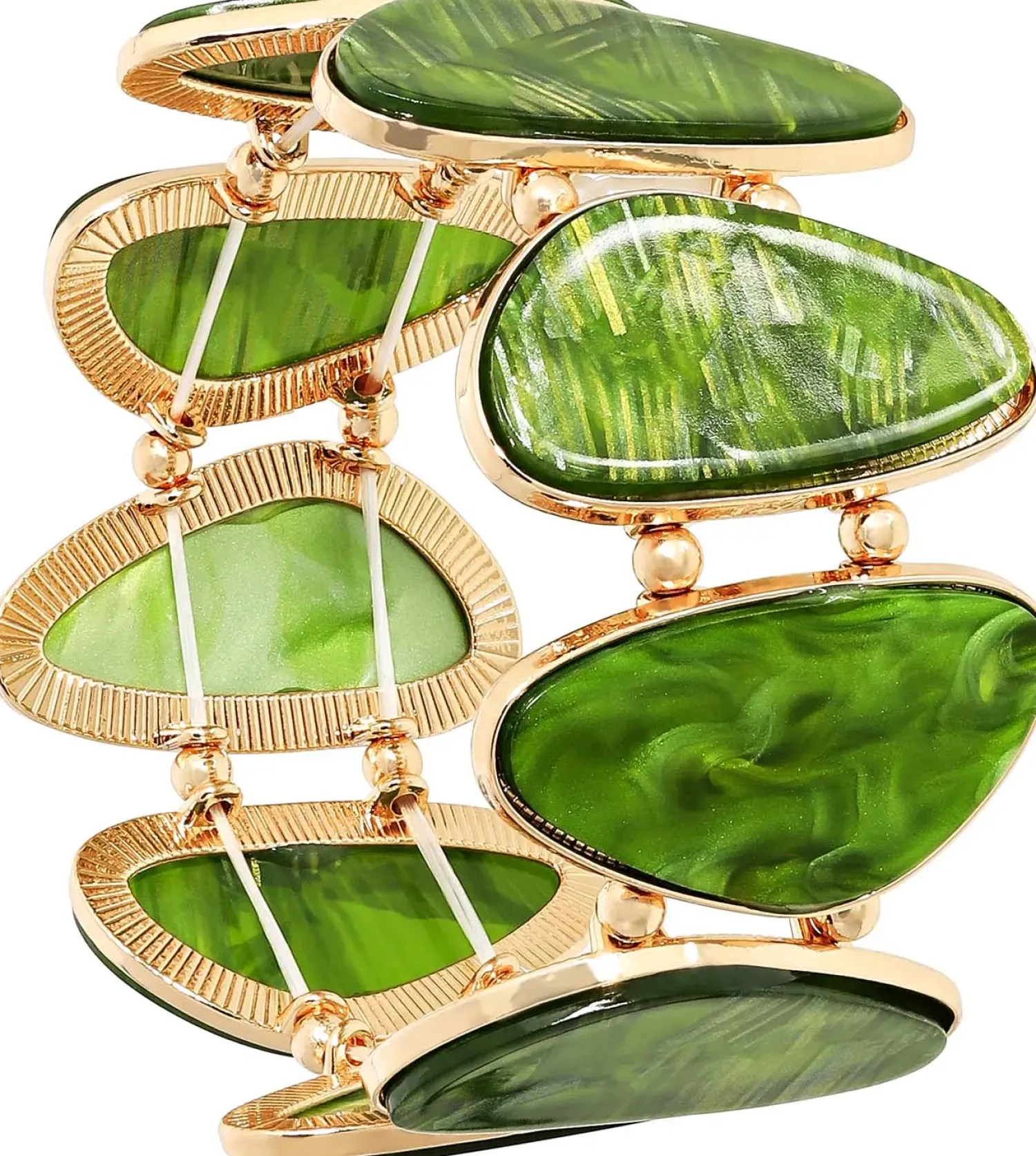 Sale Bijou Brigitte Braccialetto - Marbled Green