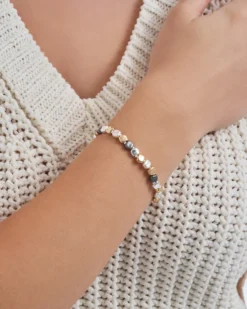 Sale Bijou Brigitte Braccialetto - Metallic Blocks