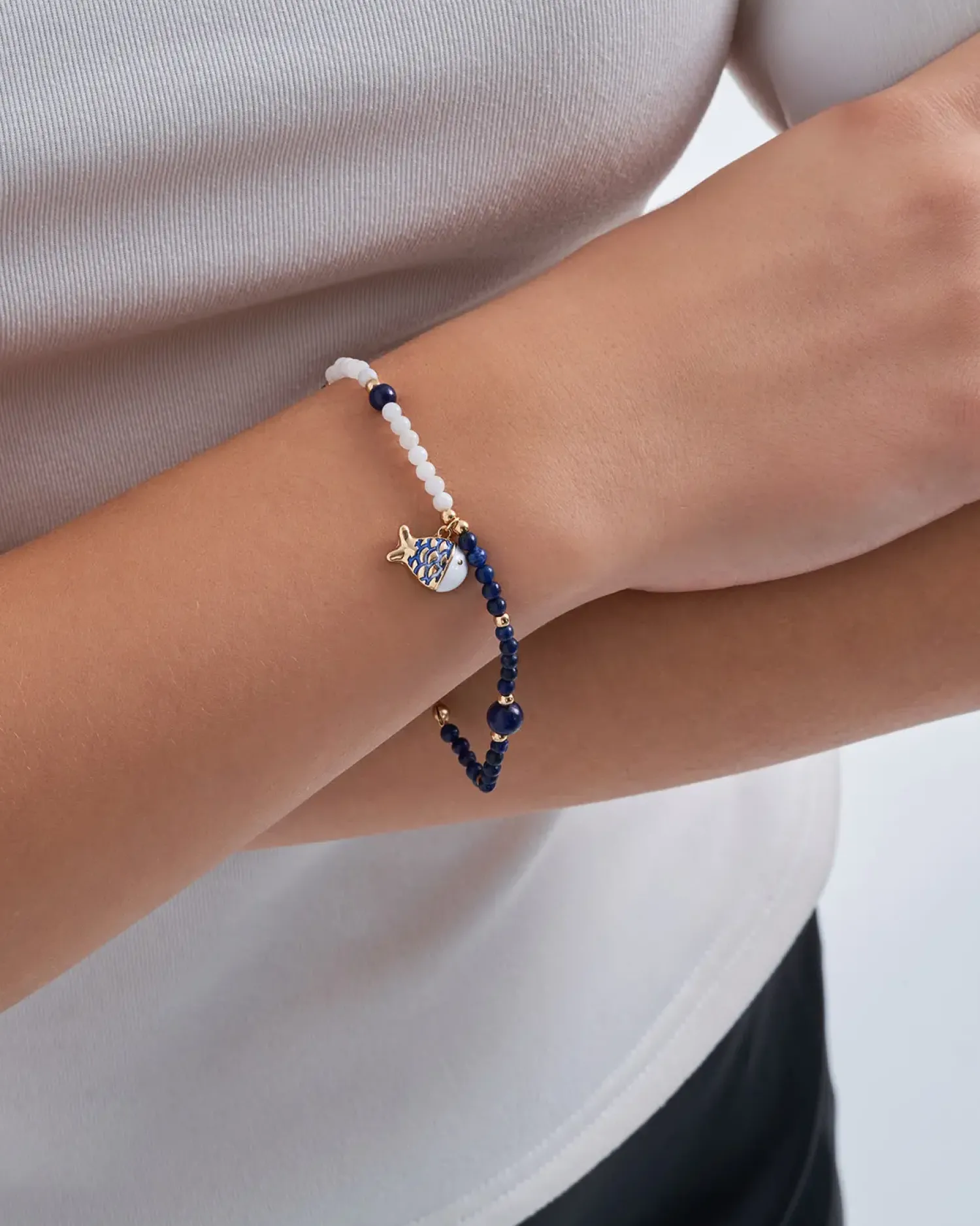 New Bijou Brigitte Braccialetto - Ocean Lapis