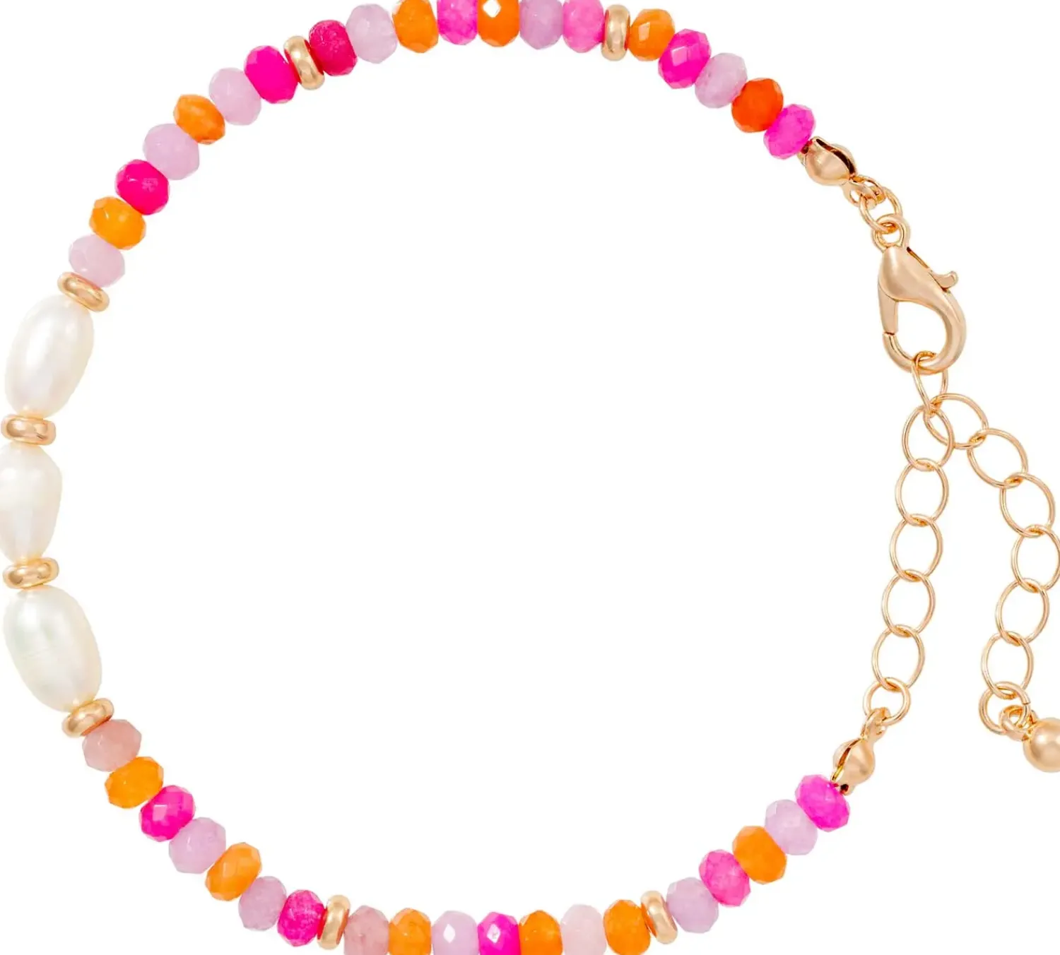 Hot Bijou Brigitte Braccialetto - Pink Jade