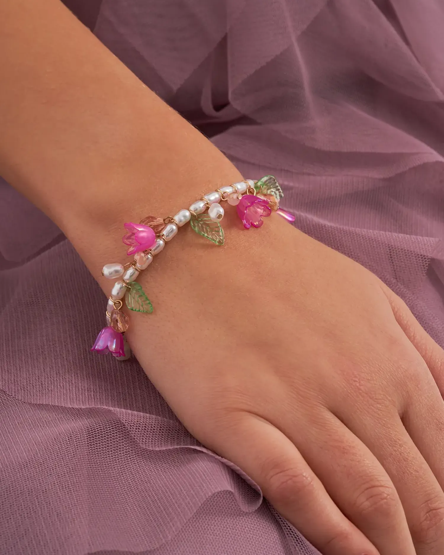 New Bijou Brigitte Braccialetto - Pink Tulip
