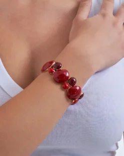 Online Bijou Brigitte Braccialetto - Red Shapes