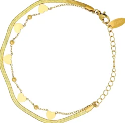 Discount Bijou Brigitte Braccialetto - Steel Hearts
