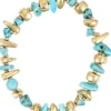 Sale Bijou Brigitte Braccialetto - Turquoise Gold