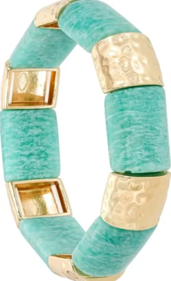 Clearance Bijou Brigitte Braccialetto - Turquoise Marble