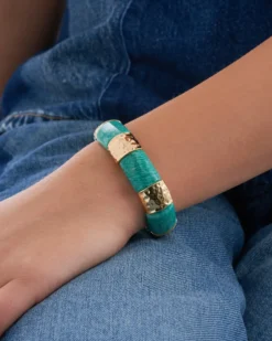 Clearance Bijou Brigitte Braccialetto - Turquoise Marble
