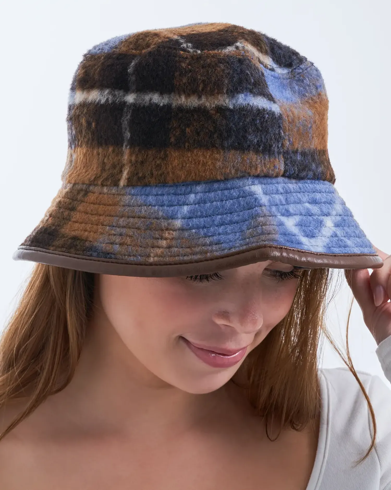 Bijou Brigitte Cappello alla pescatora - Checkered Oxford