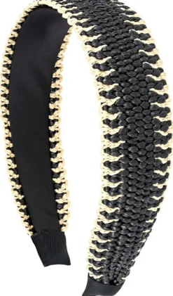 Online Bijou Brigitte Cerchietto - Black Raffia