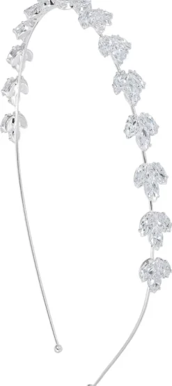 Clearance Bijou Brigitte Cerchietto - Silver Leaves