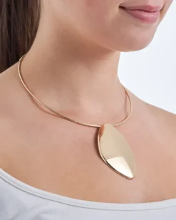 Bijou Brigitte Choker - Golden Plate