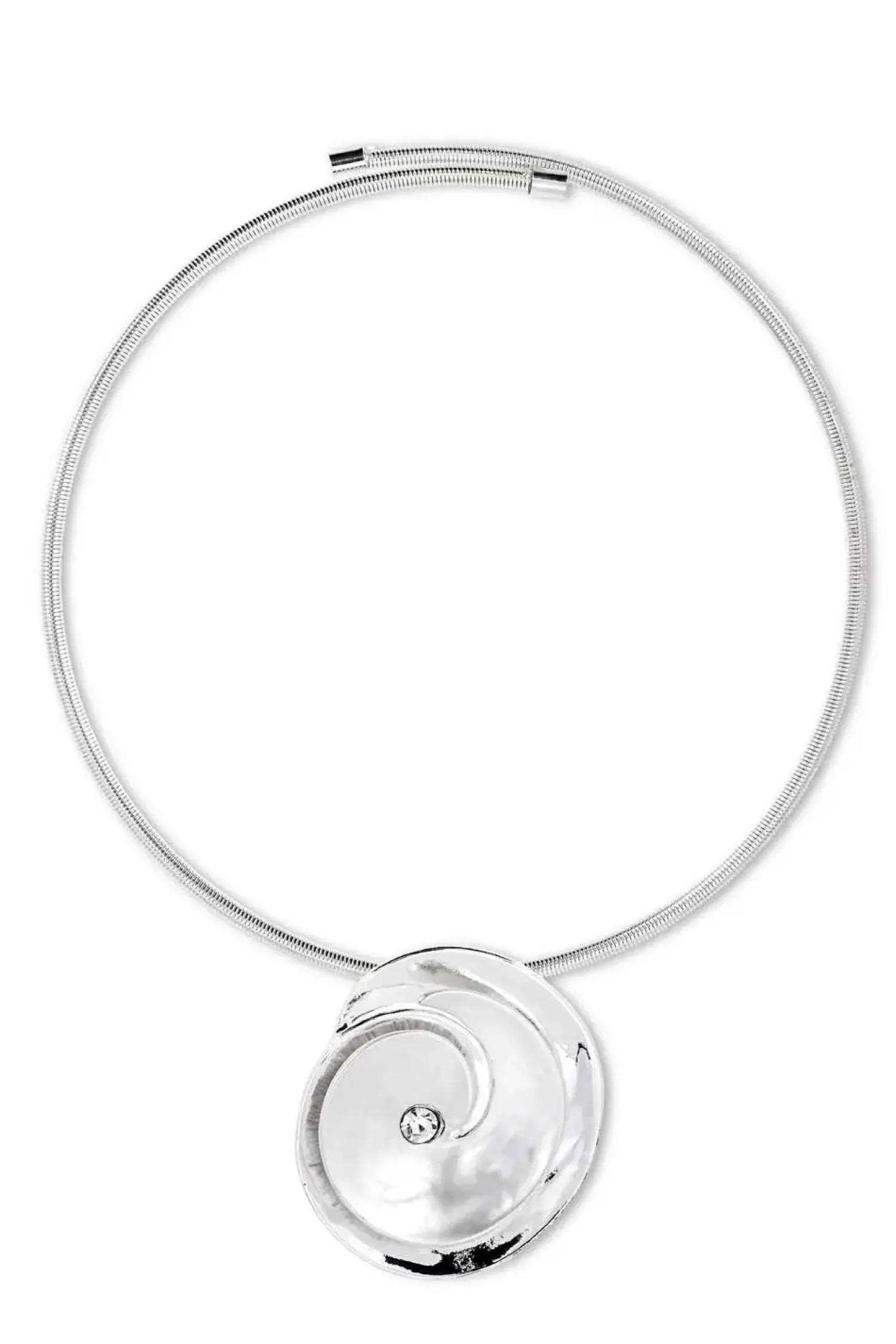 Online Bijou Brigitte Choker - Silver Flower
