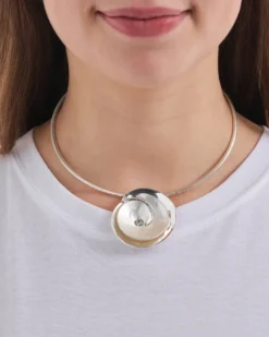 Online Bijou Brigitte Choker - Silver Flower