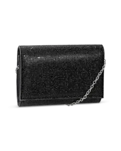 Hot Bijou Brigitte Clutch - Black Fireworks