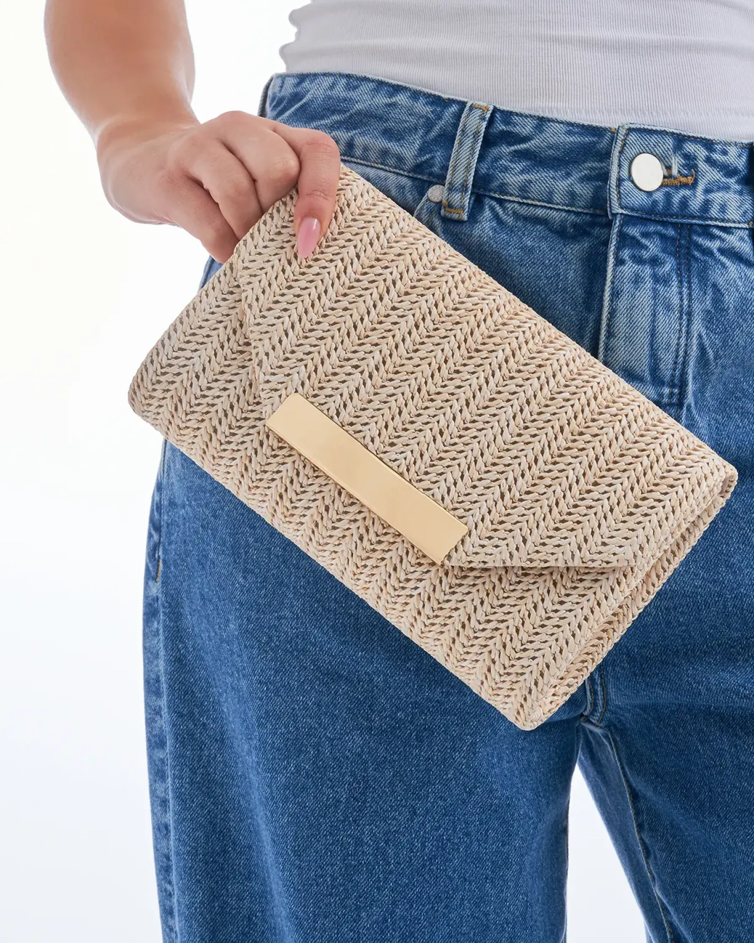 New Bijou Brigitte Clutch box - Beige Beach