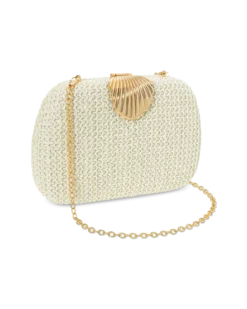 Discount Bijou Brigitte Clutch box - White Shell